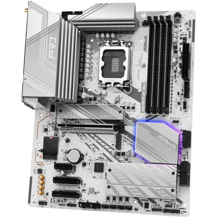 ASRock Z890 Pro RS WiFi White - Socekt 1851 - motherboard (black)