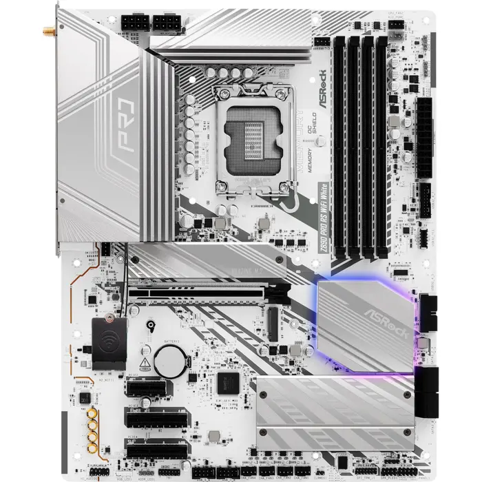 ASRock Z890 Pro RS WiFi White - Socekt 1851 - motherboard (black)