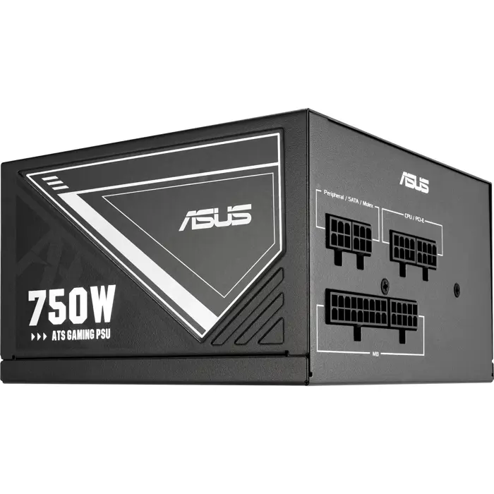 ASUS 750W-ATS Gold, PC power supply black, 3x PCIe, 750 Watt
