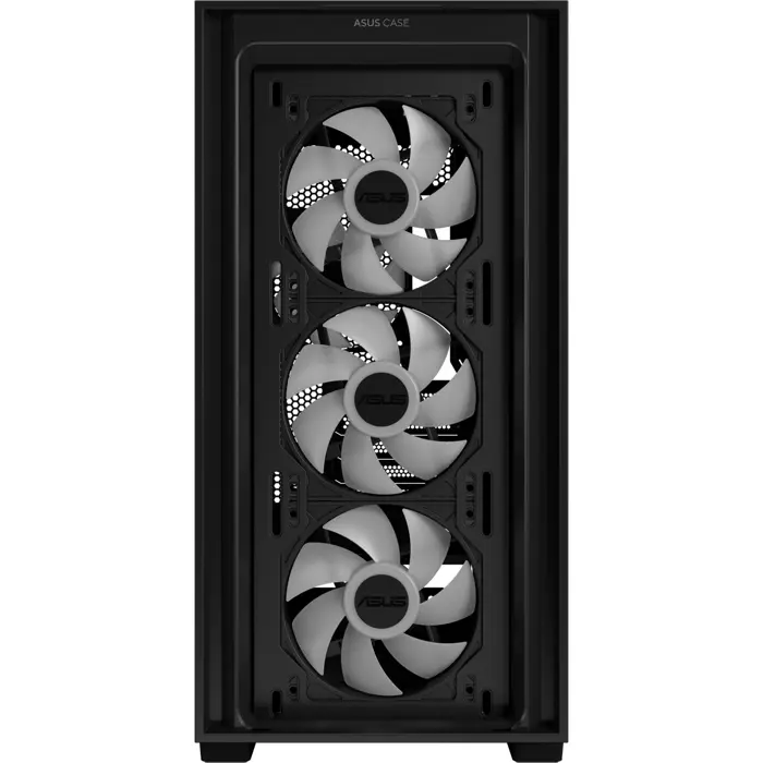 ASUS A21 PLUS TG ARGB, tower case black, tempered glass