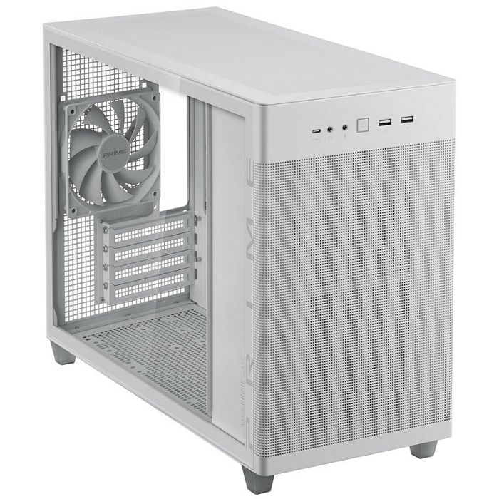 ASUS AP201 Prime Case, Tempered Glass - White 90DC00G3-B39010