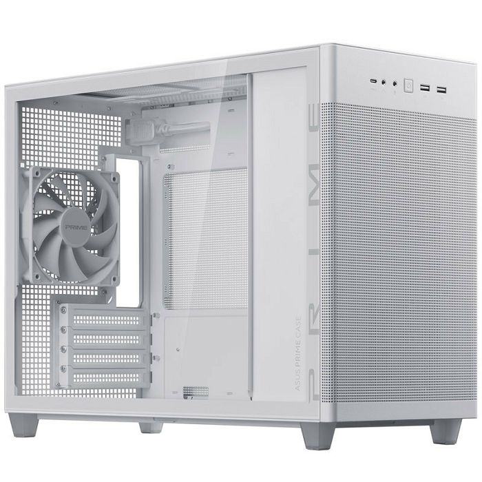 ASUS AP201 Prime Case, Tempered Glass - White 90DC00G3-B39010