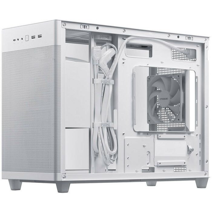 ASUS AP201 Prime Case, Tempered Glass - White 90DC00G3-B39010