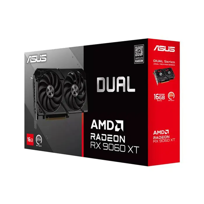 ASUS Dual Radeon RX 9060 XT 16GB GDDR6, DUAL-RX9060XT-16G