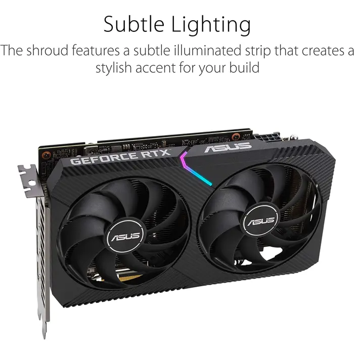 Asus GeForce RTX 3060 DUAL OC V2 LHR - 12GB - 3x DisplayPort, 1x HDMI 2.1