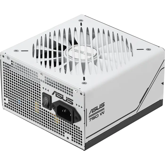ASUS Prime 750W Gold, PC power supply white/black, 1x 12-pin High Power GPU, 3x PCIe, cable management, 750 Watt