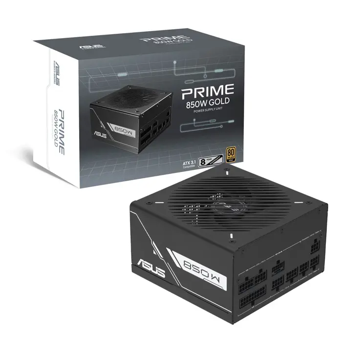 ASUS Prime -850G power supply unit 850 W 20+4 pin ATX ATX Black