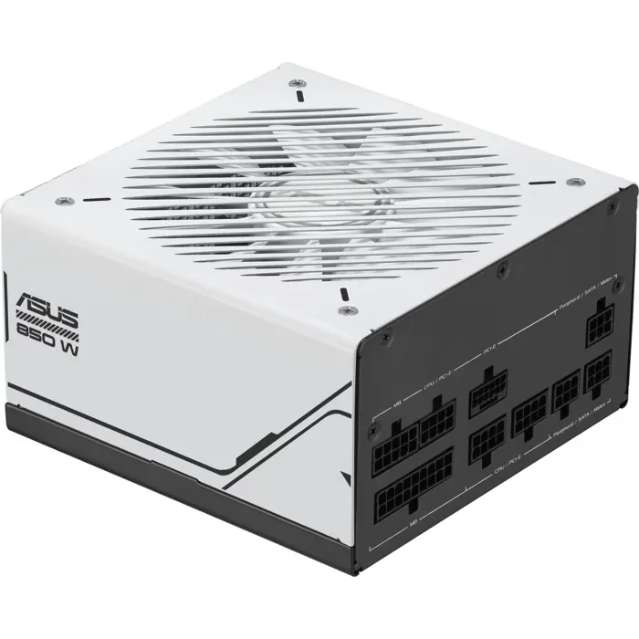 ASUS Prime 850W Gold, PC power supply white/black, 1x 12-pin High Power GPU, 3x PCIe, cable management, 850 Watt