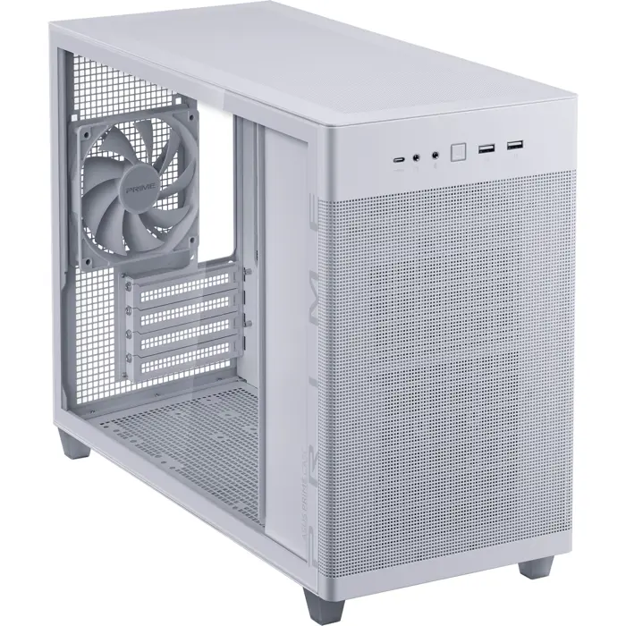 ASUS PRIME AP201 , tower case (white, tempered glass)