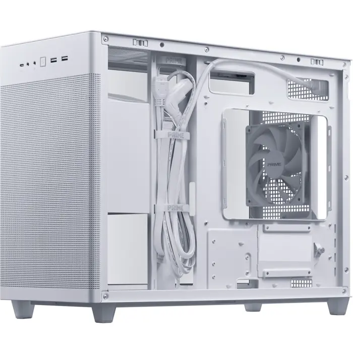 ASUS PRIME AP201 , tower case (white, tempered glass)