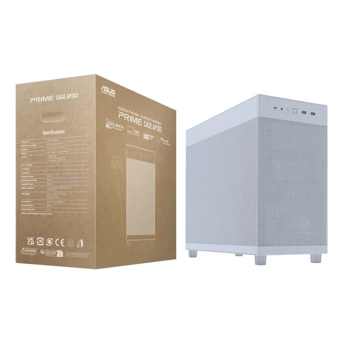 ASUS PRIME AP303 Mesh Midi Tower White