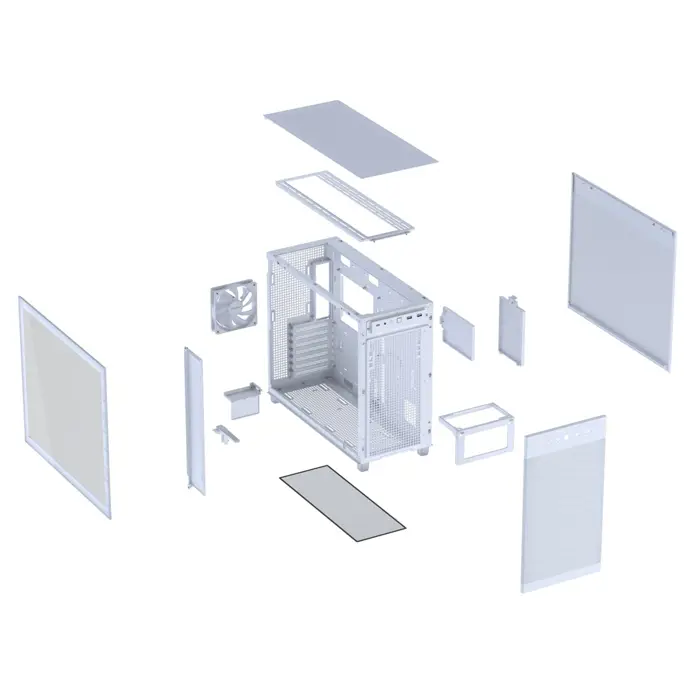 ASUS PRIME AP303 TG White Midi Tower