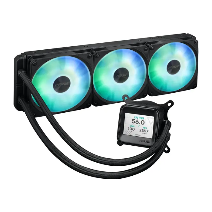 ASUS Prime LC 360 ARGB LCD Processor All-in-one liquid cooler 12 cm Black