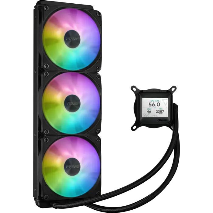 ASUS PRIME LC 360 ARGB LCD, water cooling black