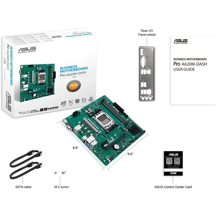 ASUS PRO A620M-DASH-CSM - Socket AM5 - motherboard