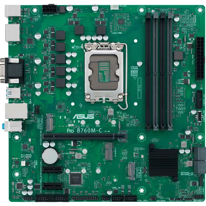 ASUS PRO B760M-C-CSM - Socket 1700 - motherboard