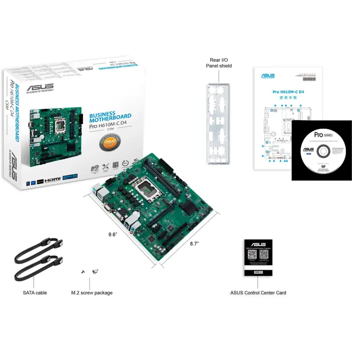 ASUS PRO H610M-C D4-CSM - Socket 1700 - motherboard