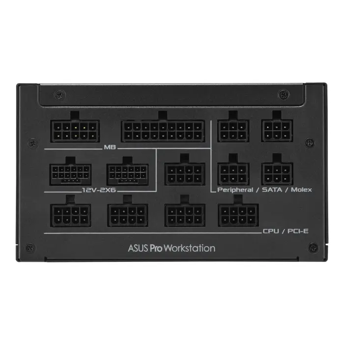 ASUS Pro WS 1600W Platinum power supply unit 20+4 pin ATX ATX Black