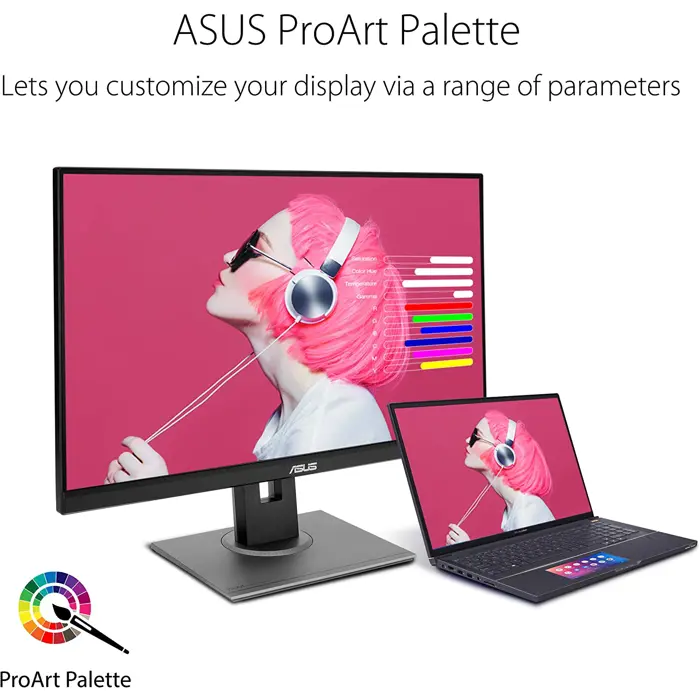 Asus ProArt PA278QV - 27 - LED, QHD, IPS, Pro Palette, grey, 90LM05L1-B03370
