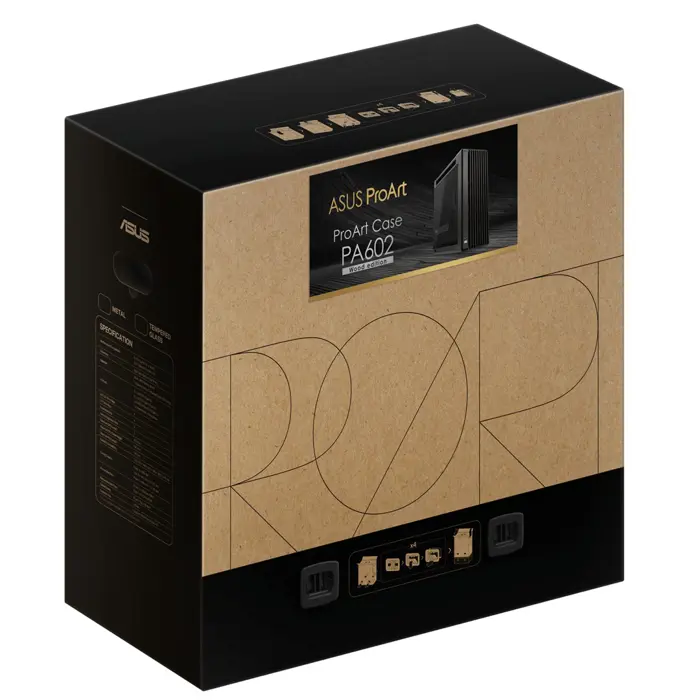 ASUS ProArt PA602 Wood Edition Midi Tower Black
