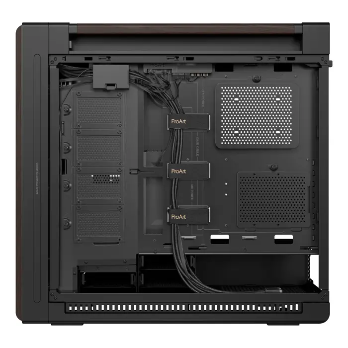 ASUS ProArt PA602 Wood Edition Modern Black - Tempered Glass Panel Midi Tower Black, Wood