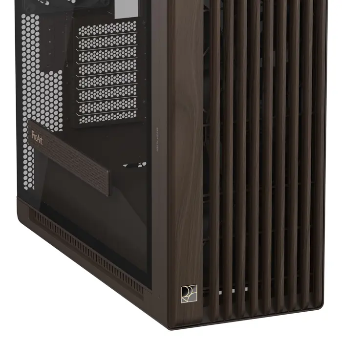 ASUS ProArt PA602 Wood Edition Retro Brown - Tempered Glass Panel Midi Tower
