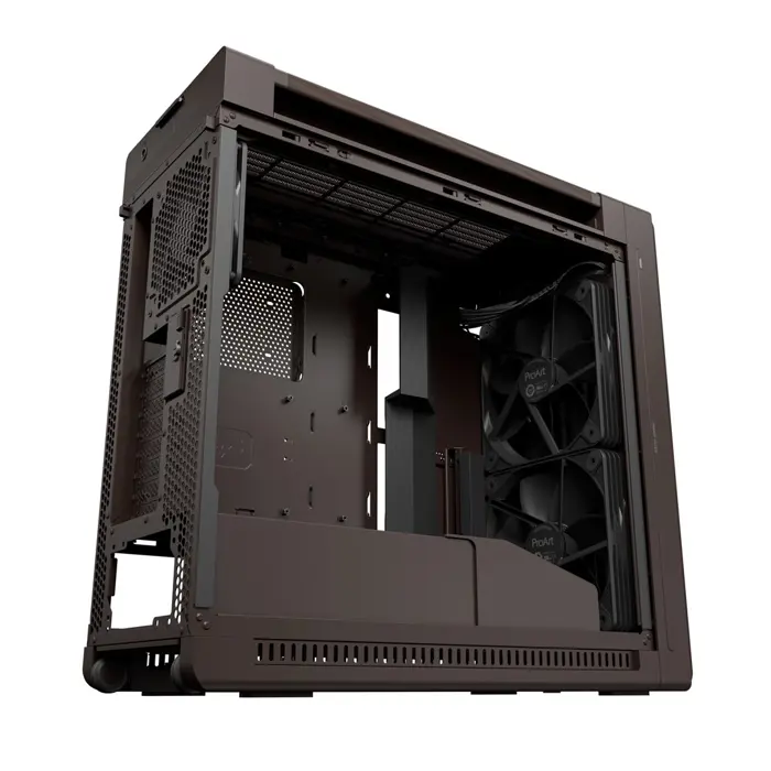 ASUS ProArt PA602 Wood Edition Retro Brown - Tempered Glass Panel Midi Tower