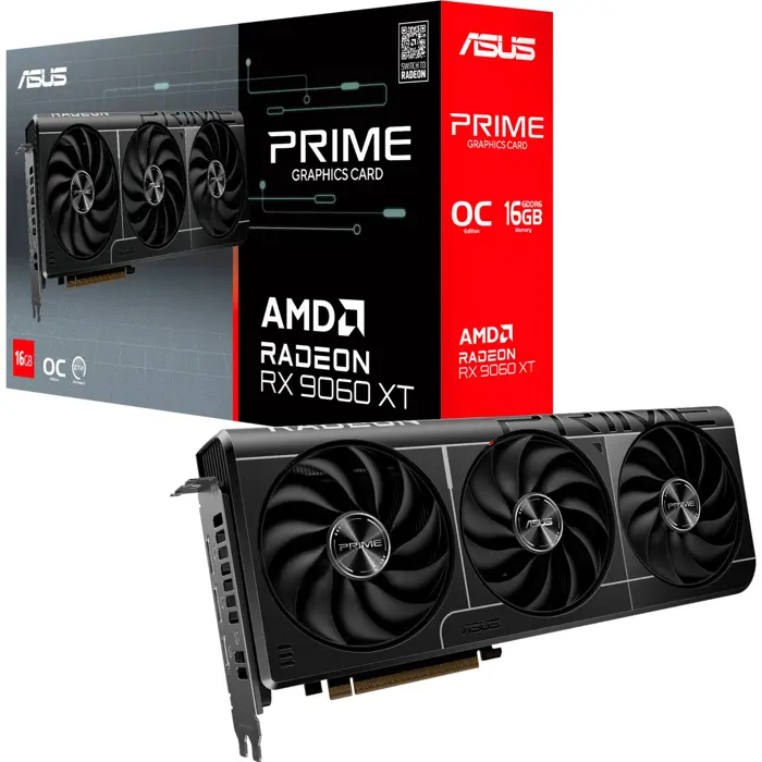 ASUS Radeon RX 9060 XT PRIME OC 16GB, graphics card