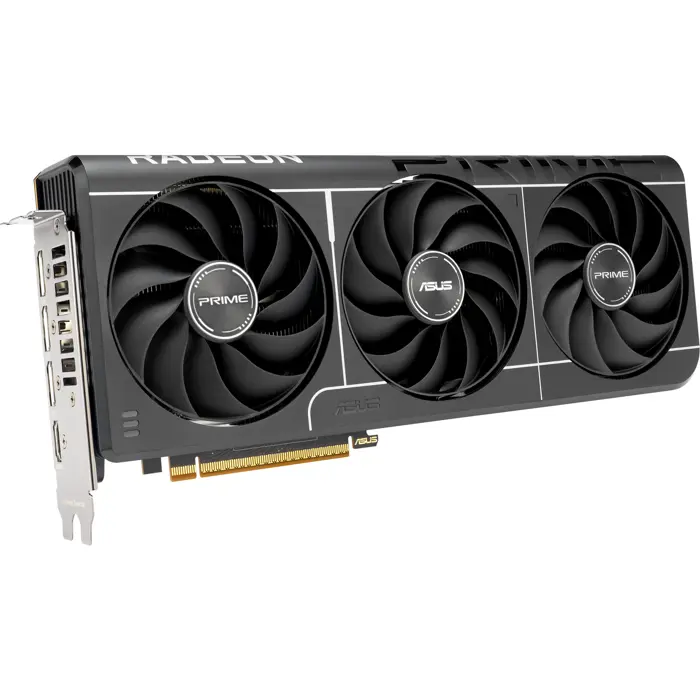 ASUS Radeon RX 9070 OC PRIME EVO Edition 16GB, graphics card grey, RDNA4, GDDR6, 3x DisplayPort, 1x HDMI