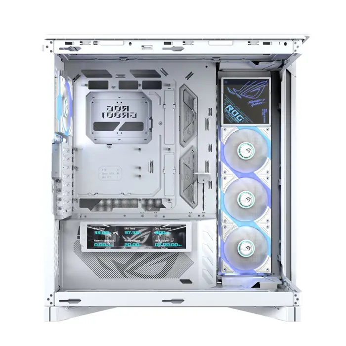 ASUS ROG CRONOX GR801 CURVE TG ARGB WHITE Midi Tower