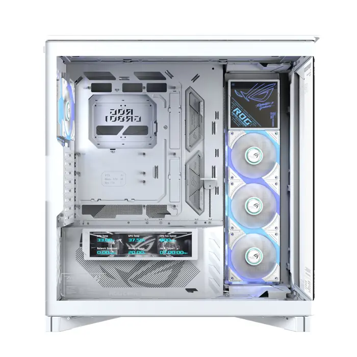 ASUS ROG CRONOX GR801 CURVE TG ARGB WHITE Midi Tower