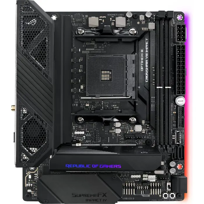 ASUS ROG CROSSHAIR VIII IMPACT - Socket AM4 - mainboard