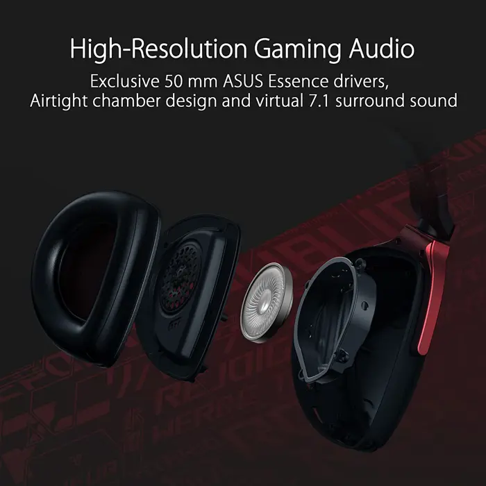 ASUS ROG Delta S Core, gaming headset (black/red, 3.5 mm jack)