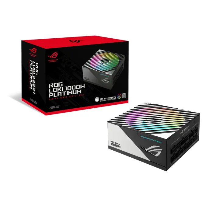 ASUS ROG Loki SFX-L 1000W Platinum power supply unit 24-pin ATX Black, Silver