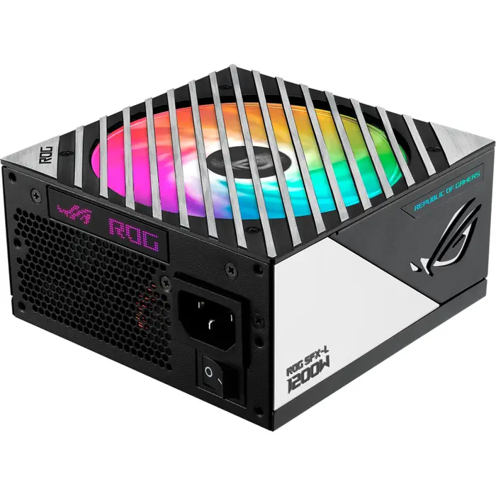 ASUS ROG Loki SFX-L 1200W Titanium, PC power supply (white, 1x 12VHPWR, 4x PCIe, cable management, 1200 watts)