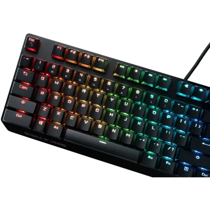 ASUS ROG PBT Keycap Set, Black Keycap, 124 Pieces
