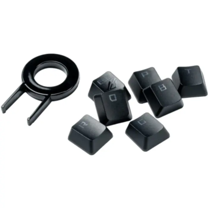 ASUS ROG PBT Keycap Set, Black Keycap, 124 Pieces