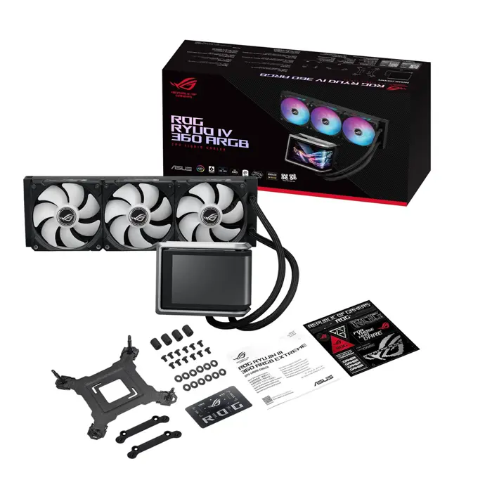 Asus ROG RYUO IV 360 ARGB - all-in-one water cooling, 12 cm (black)