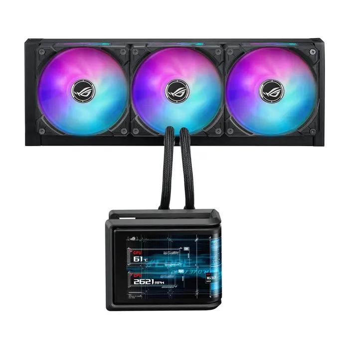 ASUS ROG Ryuo IV SLC 360 ARGB Processor All-in-one liquid cooler 12 cm Black