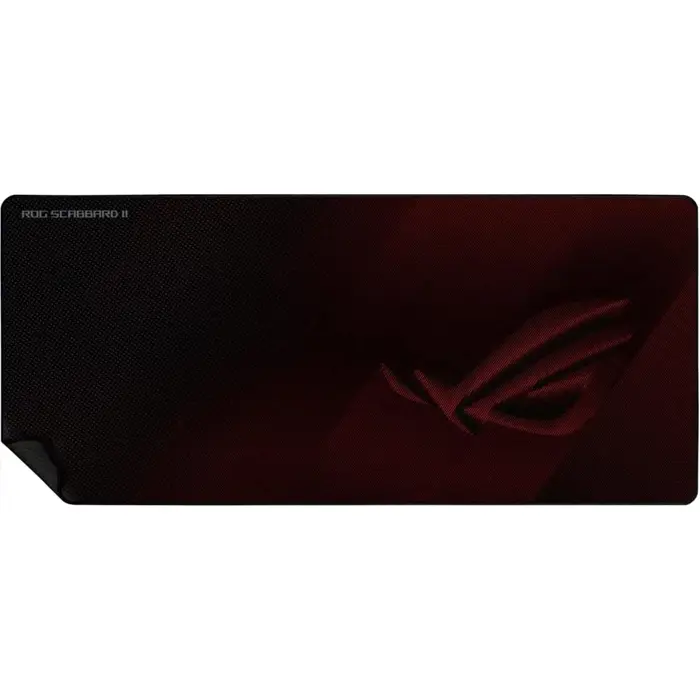 ASUS ROG Scabbard II Gaming Mouse Pad (black/dark red)