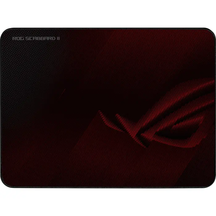 ASUS ROG Scabbard II Gaming Mouse Pad (Black/Dark Red)