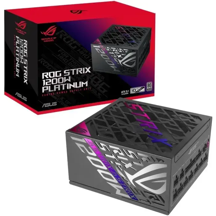 ASUS ROG Strix 1200P Platinum, 80 PLUS Platinum napajanje, modular, PCIe 5.1 - 1200 Watt-90YE00W0-B0NA00