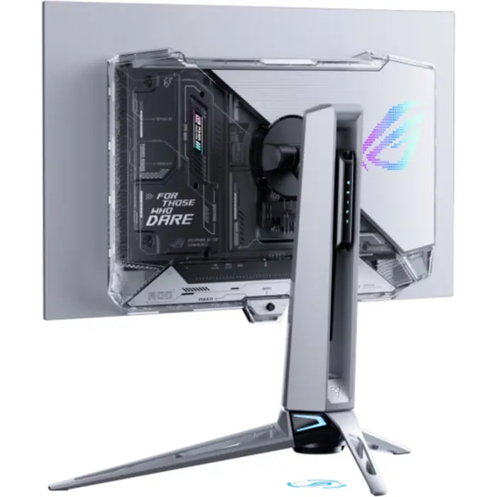 Asus ROG Swift OLED PG27AQWP-W (67.3 cm (26.5 inches), silver/transparent, QHD, USB hub, dual mode (QHD @ 540Hz, HD @ 720Hz), 540Hz panel)