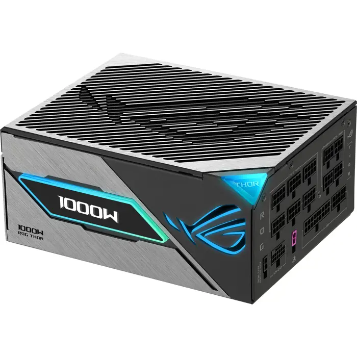 ASUS ROG Thor 1000W Platinum III, PC power supply black, 1x 12 pin high power GPU, 4x PCIe, cable management, 1000 watts