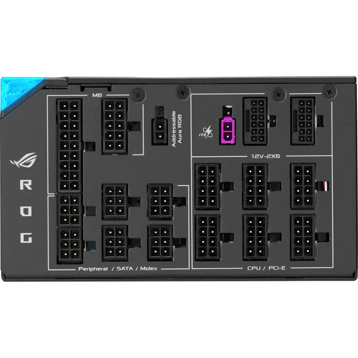 Asus ROG Thor 1600W Titanium III EVO (ROG Equalizer) (black, 2x 12 Pin High Power GPU, 4x PCIe, cable management, 1600 Watt)