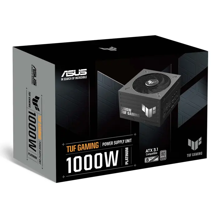 ASUS TUF-GAMING-1000P power supply unit 1000 W 20+4 pin ATX ATX Black