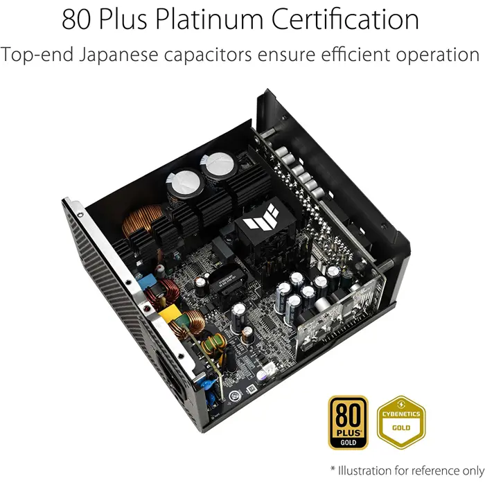 ASUS TUF Gaming 1000W Gold, PC power supply (black, 5x PCIe, cable management, 1000 watts)