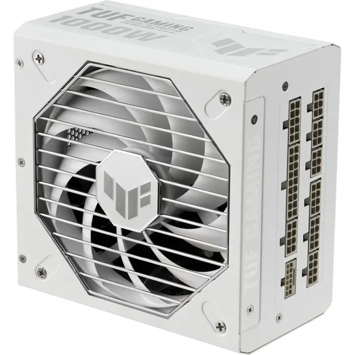 ASUS TUF Gaming 1000W Gold White Edition, PC power supply (black, 1x 12VHPWR, 5x PCIe, cable management, 1000 watts)