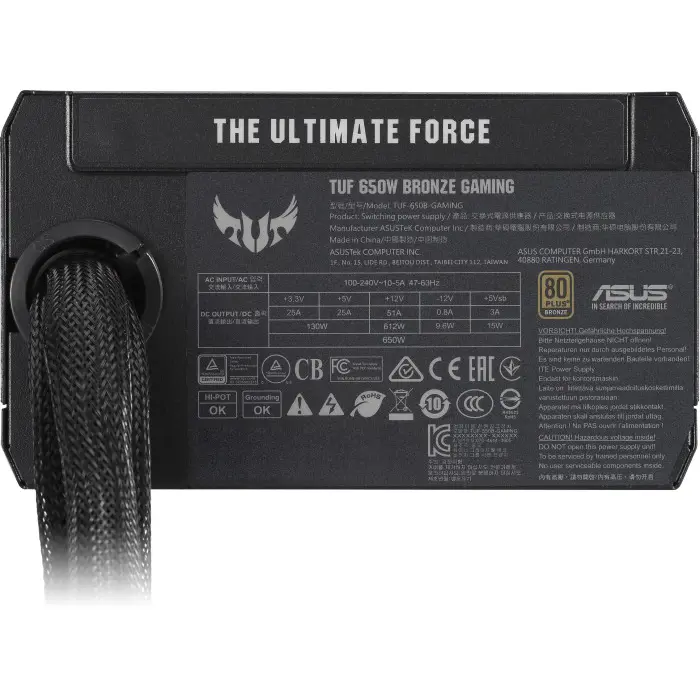 ASUS TUF Gaming 650B PC power supply 650W