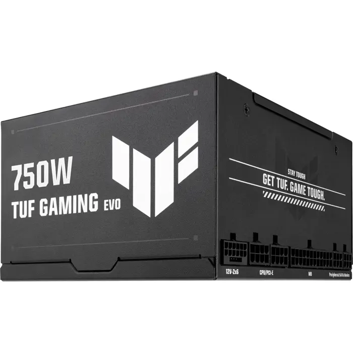 Asus TUF Gaming 750W Gold EVO (black, 1x 12-pin high power GPU, 2x PCIe, cable management, 750 watts)